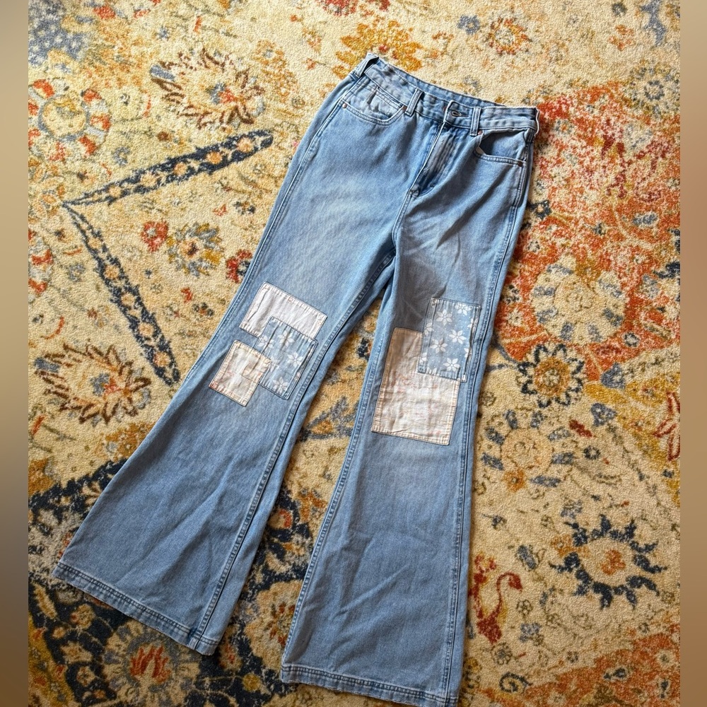 Wrangler x Billabong patchwork jeans 😍